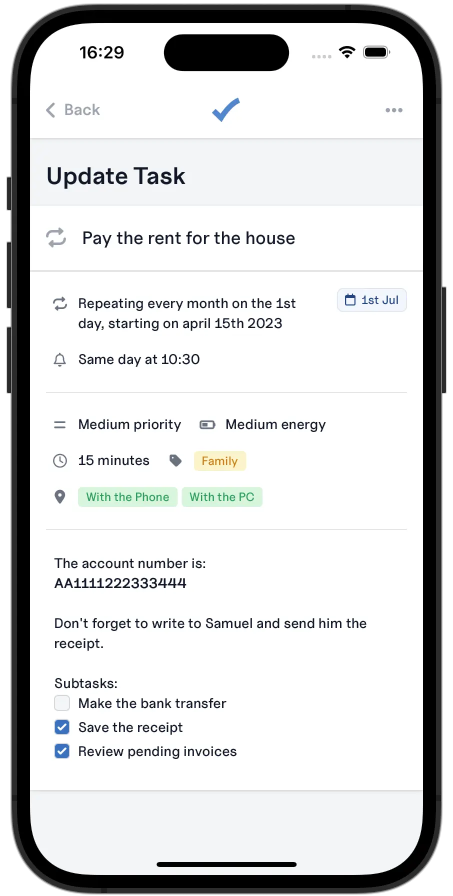 Mobile application